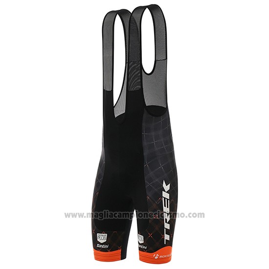 2017 Abbigliamento Ciclismo Trek Nero Manica Corta e Salopette